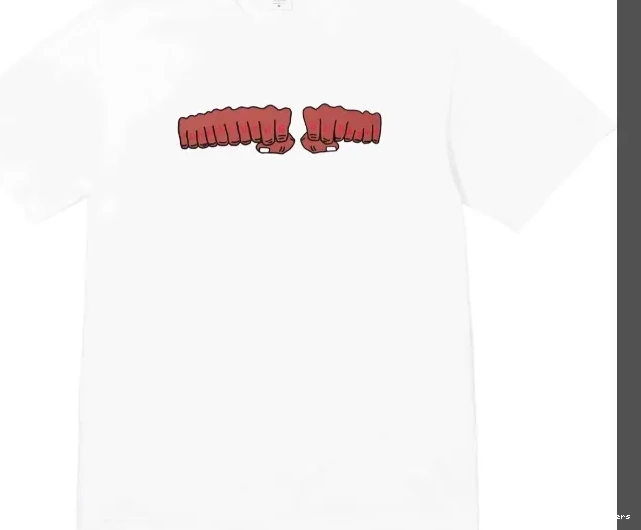 T-shirt and TOY XL S M MACHINE sleeved FIST TEE Fist White 24SS L Black Short 1013